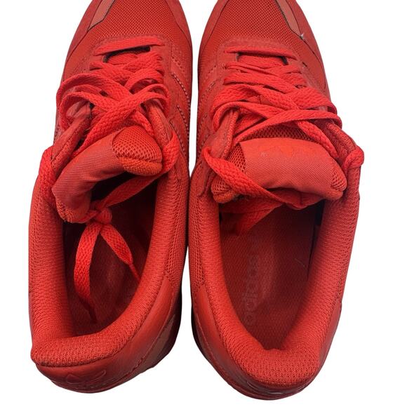 adidas ZX 700 Triple Red S79188 Men’s 10 Retro Mesh Suede Sneakers - Picture 6 of 7